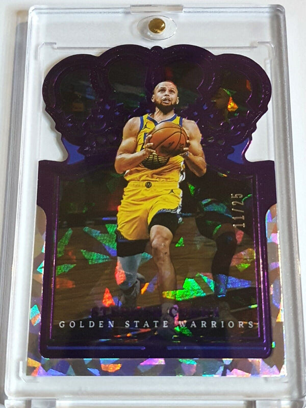 2021 Crown Royale Stephen Curry #70 PURPLE CRYSTAL /25 Die Cut - Ready to Grade