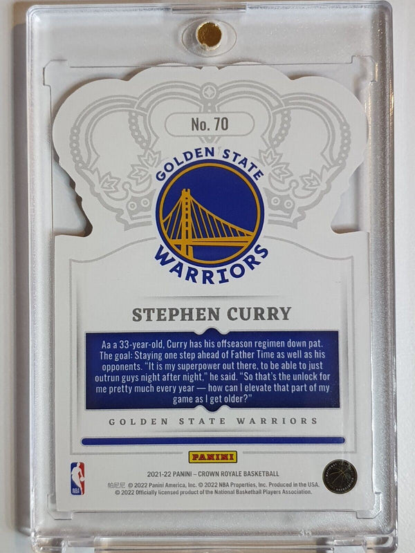 2021 Crown Royale Stephen Curry #70 PURPLE CRYSTAL /25 Die Cut - Ready to Grade