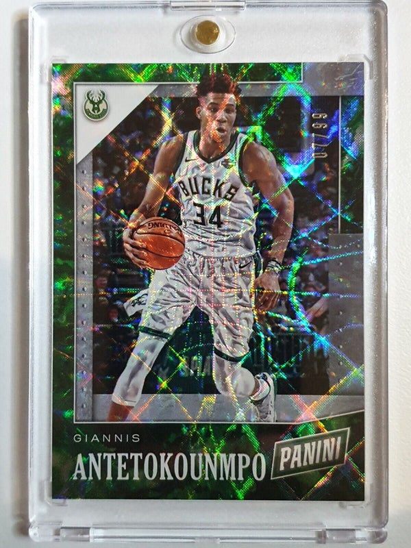 2019 Panini Black Giannis Antetokounmpo #14 FUTURE FRAMES Prizm /99 - Rare