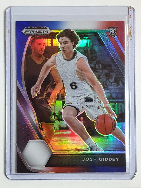 2021 Prizm Josh Giddey Rookie RED WHITE BLUE Lot of 2 x Draft Picks RCs - Rare
