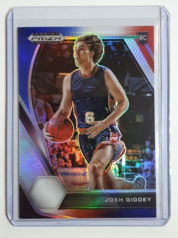 2021 Prizm Josh Giddey Rookie RED WHITE BLUE Lot of 2 x Draft Picks RCs - Rare