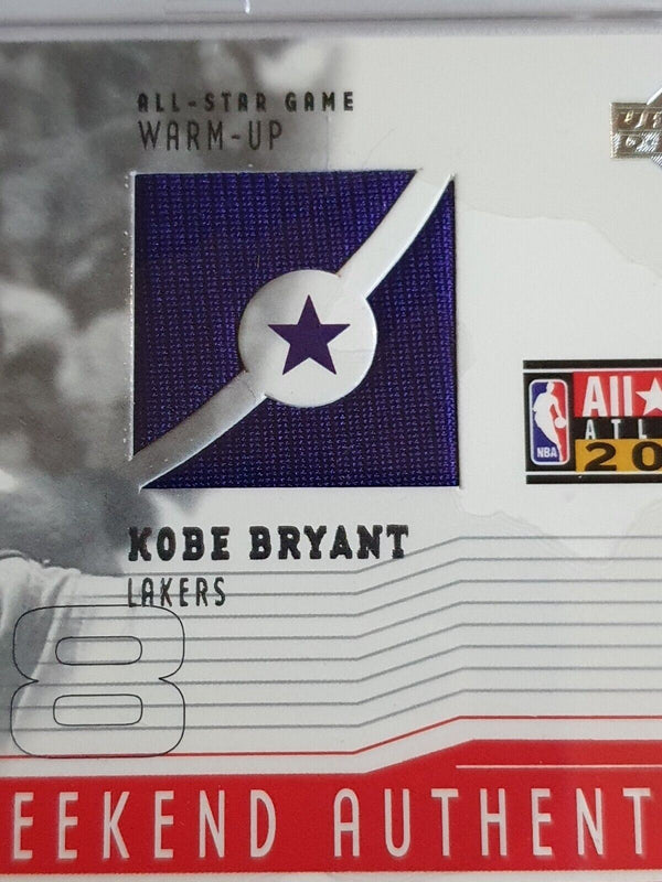 2003 Upper Deck Kobe Bryant #PATCH Game Worn Jersey - PSA 9 (POP 2)