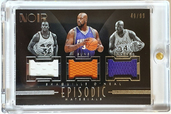 2017 Noir Shaquille O'Neal #PATCH TRIPLE /99 Game Worn Jersey - Ready to Grade