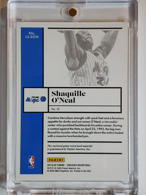 2019 Encased Shaquille O'Neal #PATCH /149 Game Worn Jersey - Ready to Grade