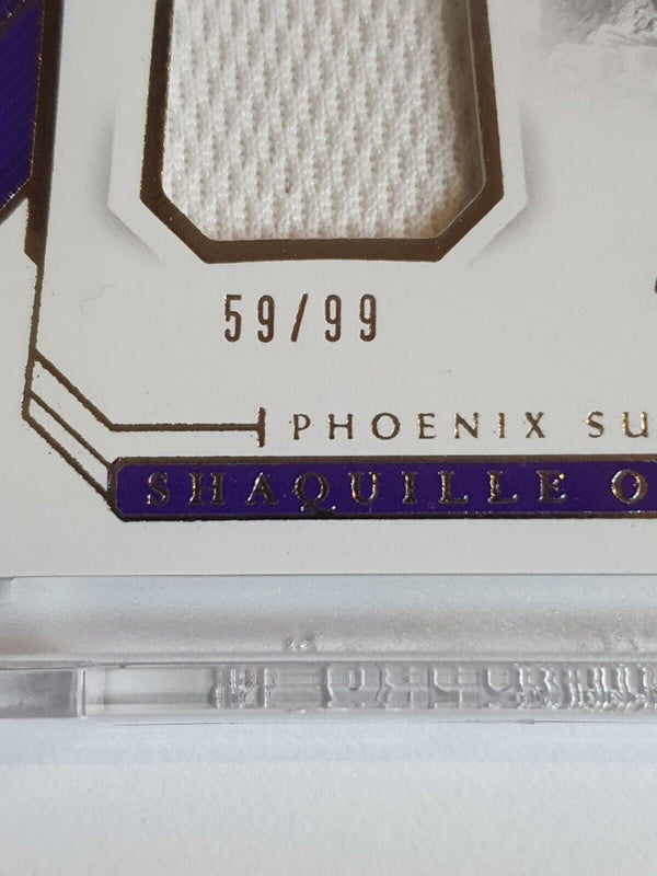 2018 National Treasures Shaquille O'Neal #PATCH /99 Game Worn Jersey - Rare
