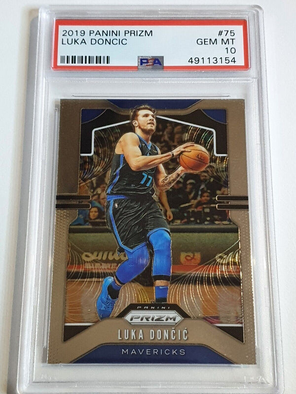 2019 Panini Prizm Luka Doncic #75 - PSA 10 (LOW POP)