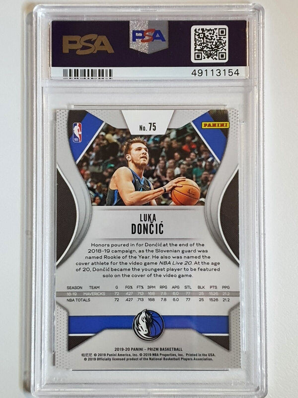 2019 Panini Prizm Luka Doncic #75 - PSA 10 (LOW POP)