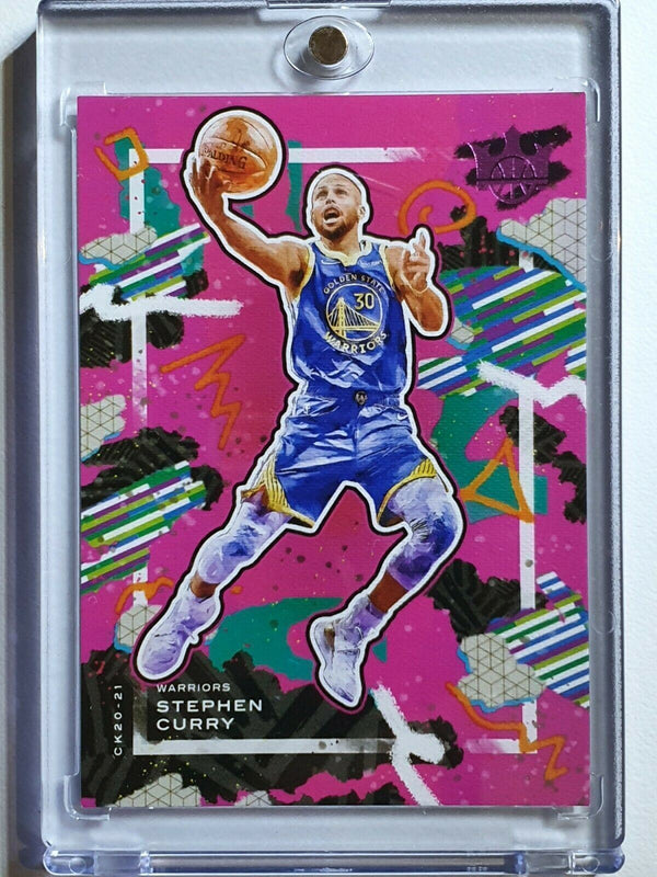 2 x Stephen Curry Court Kings /99 Cards - Pink & Amethyst