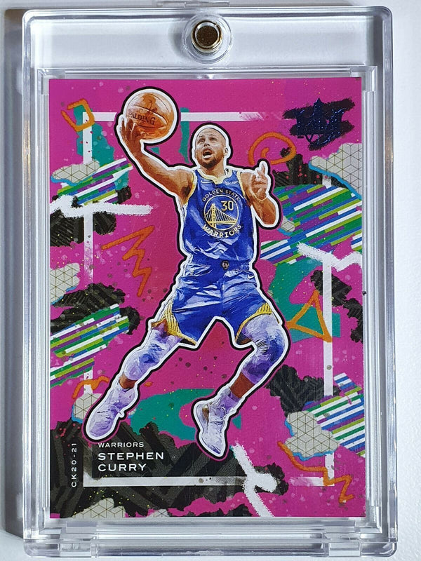 2 x Stephen Curry Court Kings /99 Cards - Pink & Amethyst