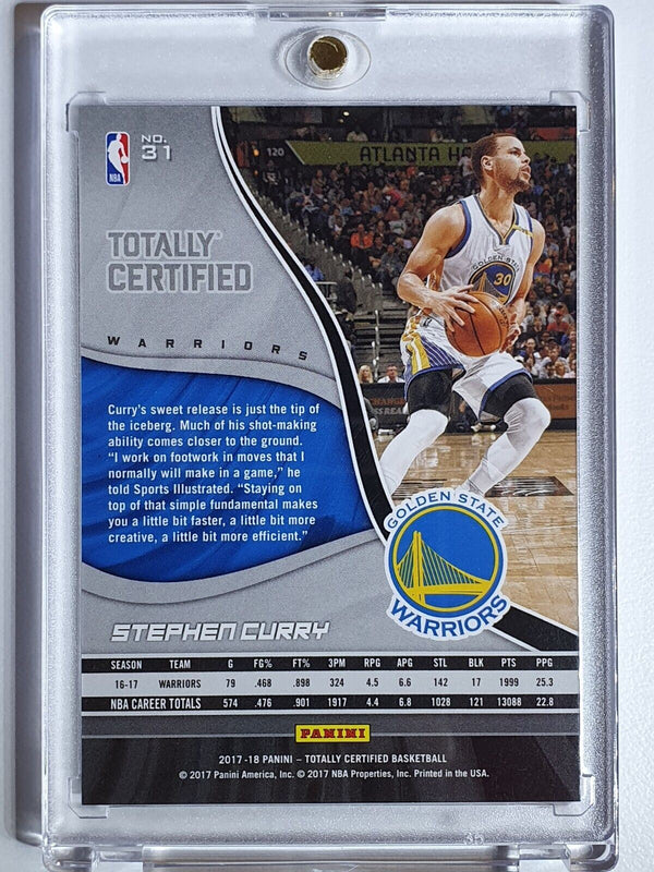 2017 Totally Certified Stephen Curry #31 BLUE Prizm /99 - Ready to Grade