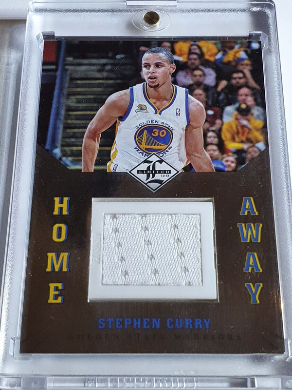 2012 Panini Limited Stephen Curry #PATCH /99 HOME AWAY Game Worn Jersey - Rare