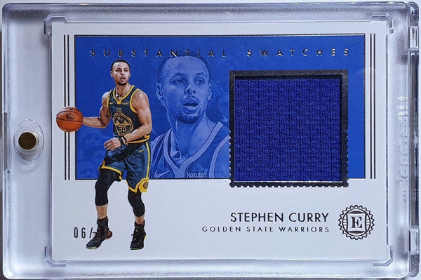 2018 Encased Stephen Curry #PATCH /99 Game Worn Jersey - Ready to Grade