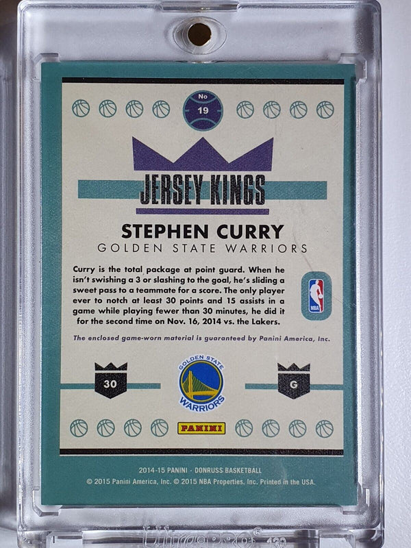 2014 Panini Donruss Stephen Curry #PATCH Jersey Kings - Ready to Grade