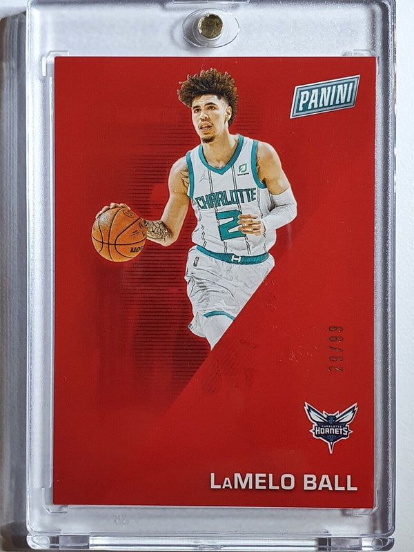 2022 Panini LaMelo Ball #8 RED /99 Prizm Father's Day - Ready to Grade