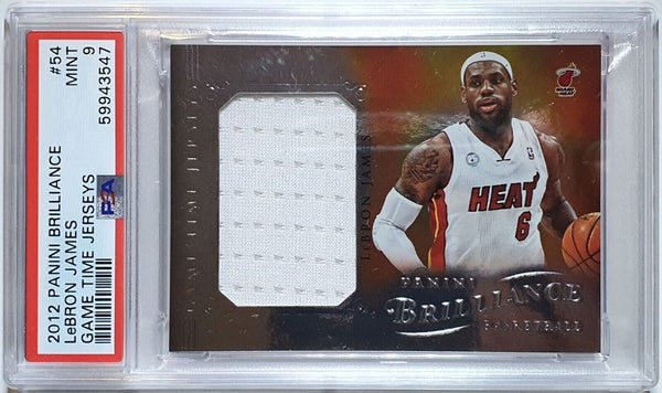 2012 Brilliance LeBron James #PATCH Game Worn Jersey - PSA 9 (POP 1)