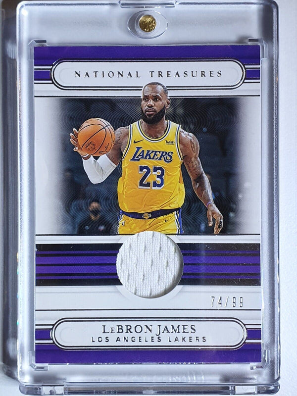 2020 National Treasures Lebron James #PATCH /99 Jersey Treasures - Rare