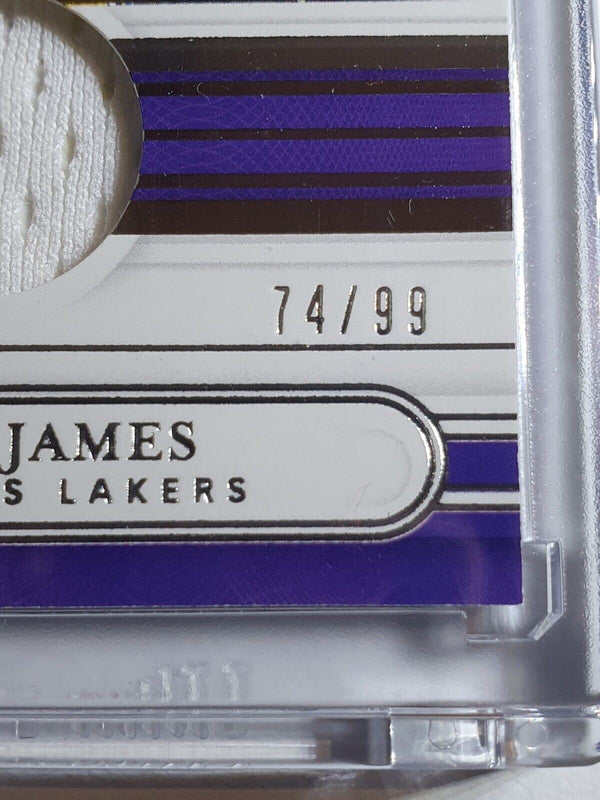 2020 National Treasures Lebron James #PATCH /99 Jersey Treasures - Rare