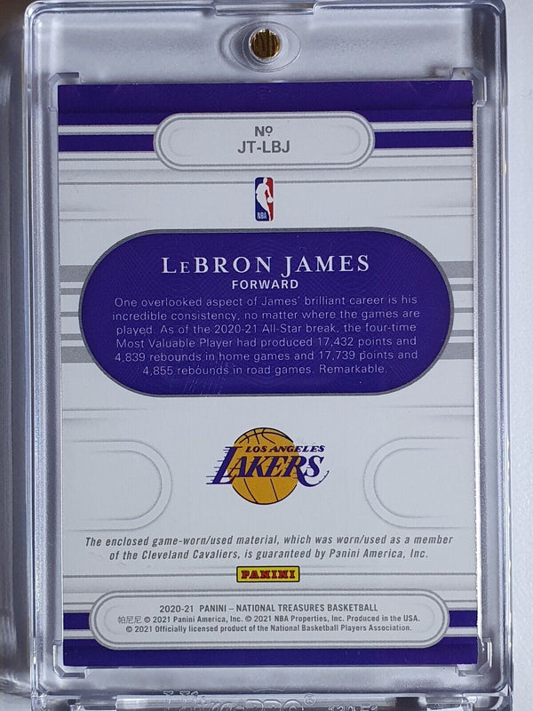 2020 National Treasures Lebron James #PATCH /99 Jersey Treasures - Rare