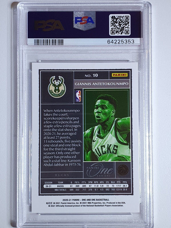 2020 One and One Giannis Antetokounmpo #10 HOLO /99 - PSA 9 (POP 5)