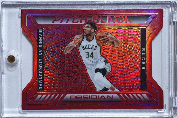 2020 Obsidian Giannis Antetokounmpo #26 RED FLOOD Die-Cut - Rare