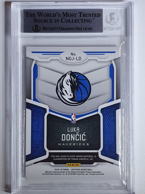 2018 Certified Luka Doncic Rookie #PATCH /149 Worn Jersey - BGS 9 (POP 4)