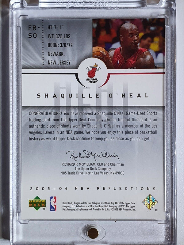 2005 Upper Deck Shaquille O'Neal #PATCH Game Worn Jersey - Ready to Grade