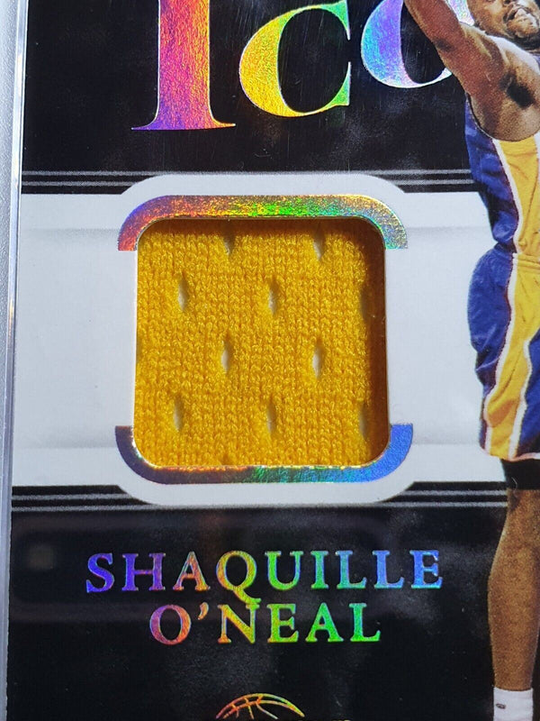 2021 Noir Shaquille O'Neal #PATCH /75 Game Worn Jersey - Rare