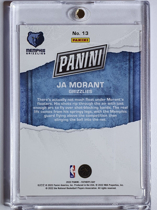 2022 Panini Ja Morant #13 RED /99 Edition Father's Day - Rare