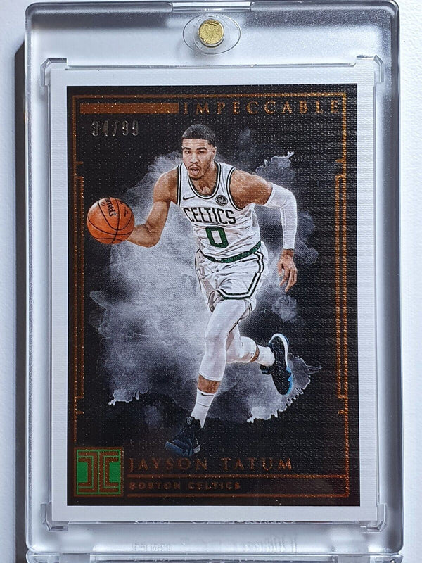 2018 Panini Impeccable Jayson Tatum #93 BRONZE /99 Edition - Ready to Grade