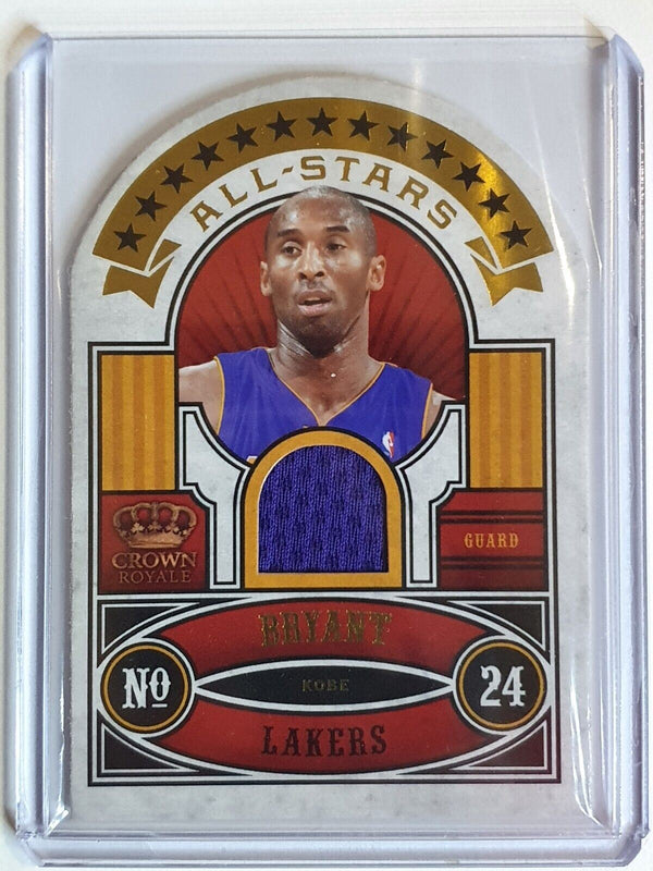 2010 Crown Royale Kobe Bryant #PATCH /599 Game Worn Jersey Die Cut - Rare