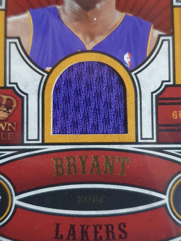 2010 Crown Royale Kobe Bryant #PATCH /599 Game Worn Jersey Die Cut - Rare