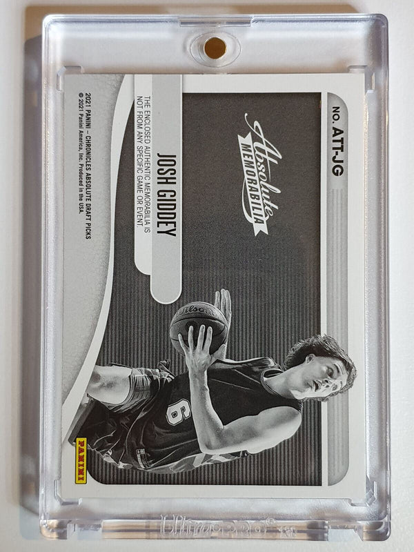 2021 Absolute Josh Giddey Rookie #PATCH GOLD /10 Triple Jersey - Very Rare