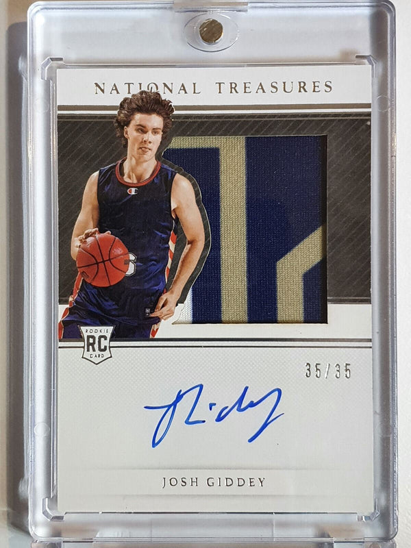 2021 National Treasures Josh Giddey Rookie #PATCH AUTO /35 - Rare Gem