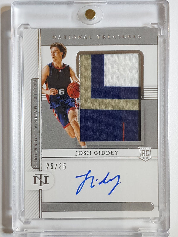 2021 National Treasures Josh Giddey Rookie #PATCH AUTO GOLD /10 - Rare Gem