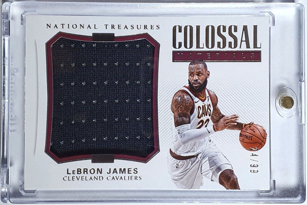 2017 Panini National Treasures LeBron James #PATCH /99 Jumbo Jersey - Rare