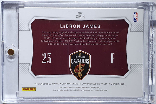 2017 Panini National Treasures LeBron James #PATCH /99 Jumbo Jersey - Rare