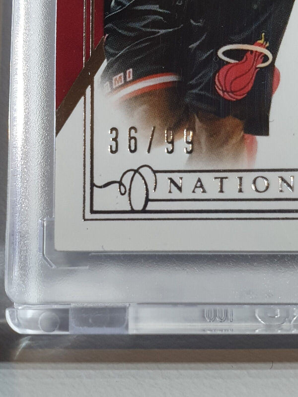 2013 National Treasures Lebron James #PATCH /99 Dual Game Worn Jersey - Rare