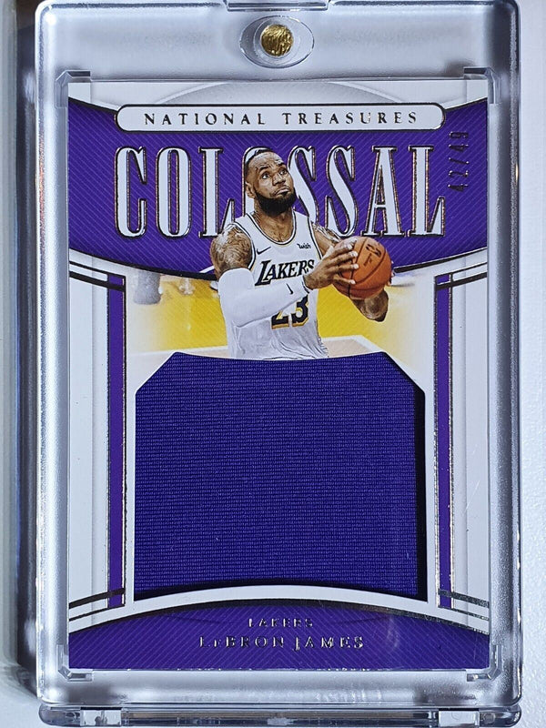2019 National Treasures LeBron James #PATCH /49 Game Worn Jersey - Rare