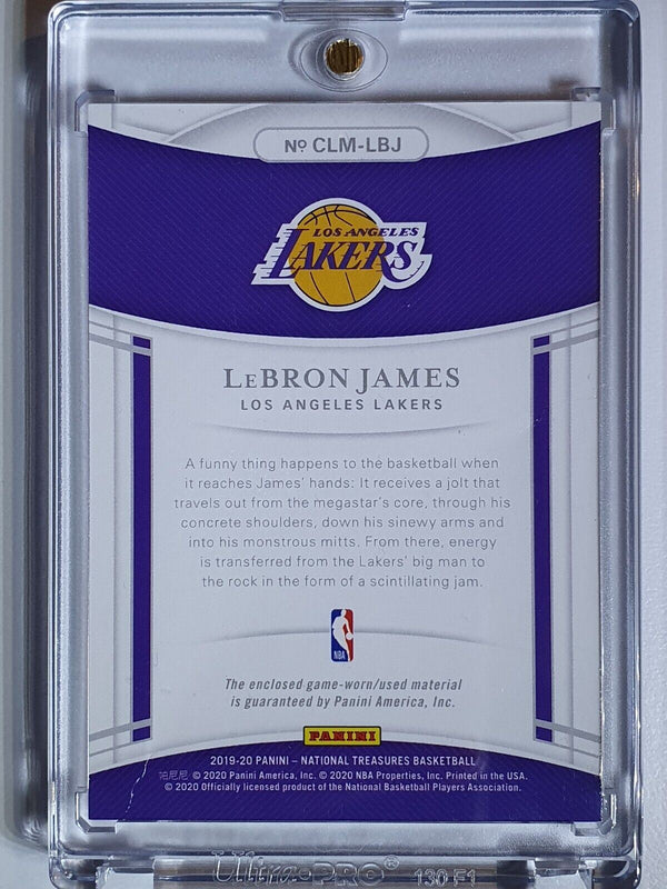 2019 National Treasures LeBron James #PATCH /49 Game Worn Jersey - Rare