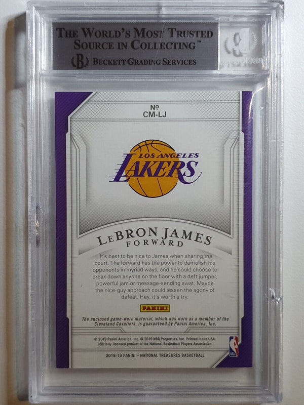 2018 National Treasures Lebron James #PATCH /99 Jersey - BGS 9 (POP 1)