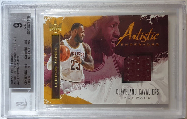 2017 Court Kings Lebron James #PATCH /299 Game Worn Jersey - BGS 9 (POP 1)