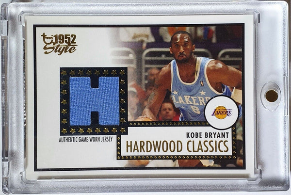 2005 Topps Kobe Bryant #PATCH Game Worn Jersey Hardwood Classics - Rare