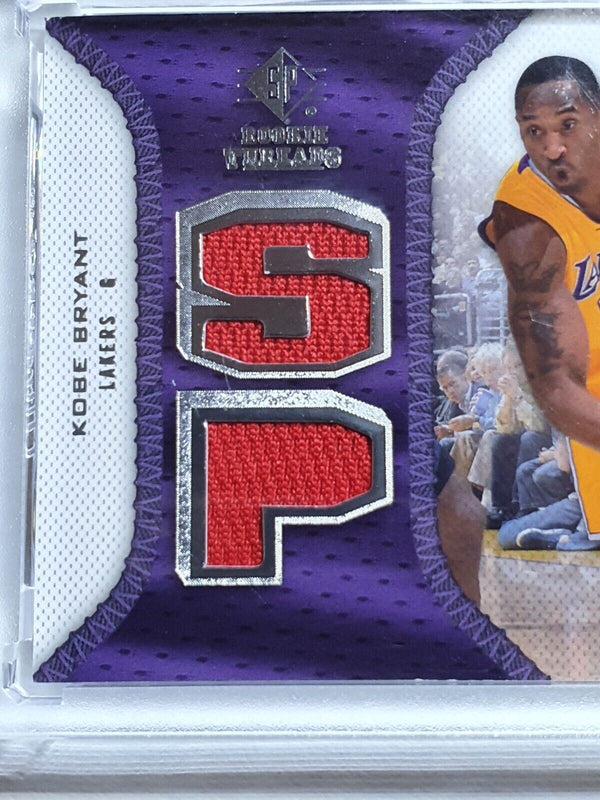 2007 Upper Deck SP Threads Kobe Bryant #PATCH Game Worn Dual Jersey - Rare