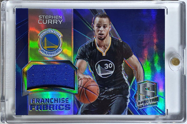 2014 Panini Spectra Stephen Curry #PATCH BLUE HOLO /25 Prizm - Rare