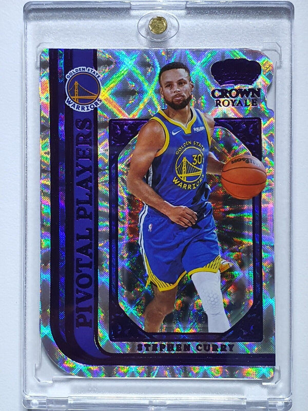 2021 Crown Royale Stephen Curry #2 PURPLE /25 Holo Pivotal Players - Rare