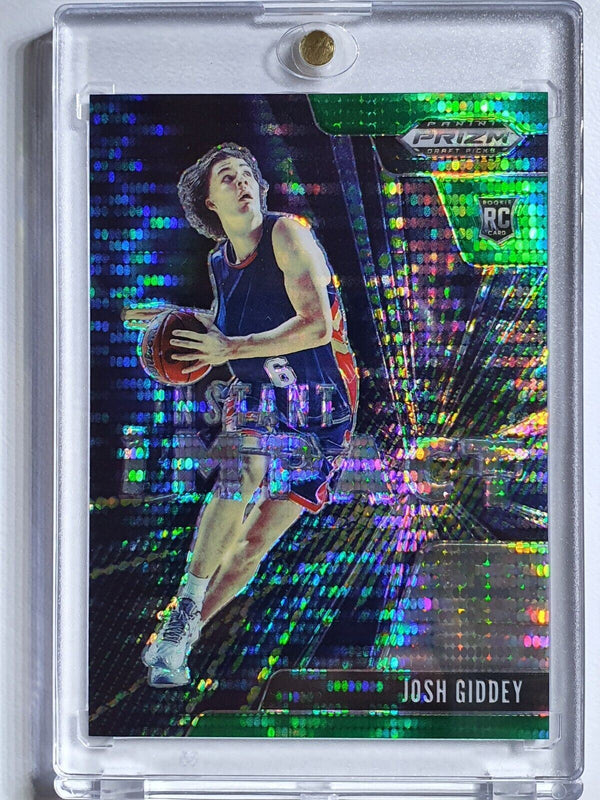 2021 Prizm Josh Giddey Rookie #19 GREEN PULSAR /25 Draft Picks - Ready to Grade