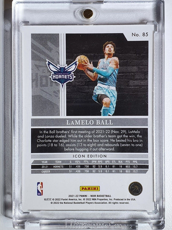 2021 Panini Noir LaMelo Ball #85 ICON Edition /99 - Ready to Grade