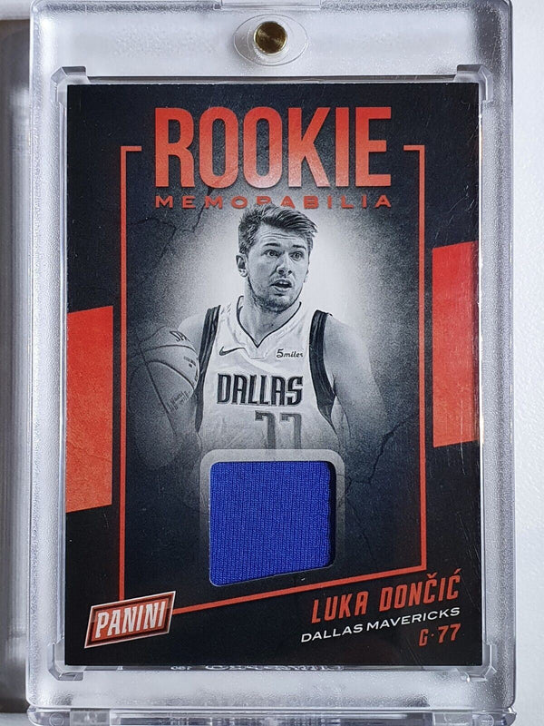 2018-19 Panini Luka Doncic Rookie #PATCH Game Worn Jersey - Rare