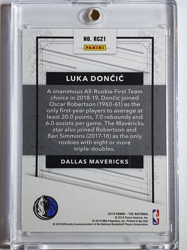 2019 Panini The National Luka Doncic Rookie ELECTRIC RAIN /99 - Ready to Grade