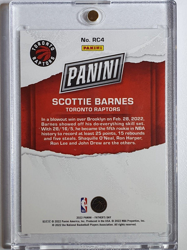 2022 Panini Scottie Barnes Rookie #RC4 SILVER HOLO /199 Holo - Ready to Grade